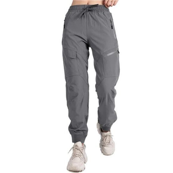 Women's Hiking Joggers - Lightweight, Quick Dry, UPF 50, Zipper Pockets - Picture 1 of 7
